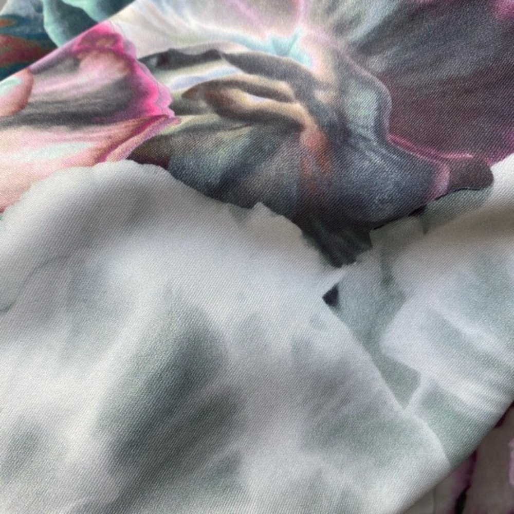 Ted Baker Pastel Succulent Mini Skater Dress 0 - Picture 13 of 16